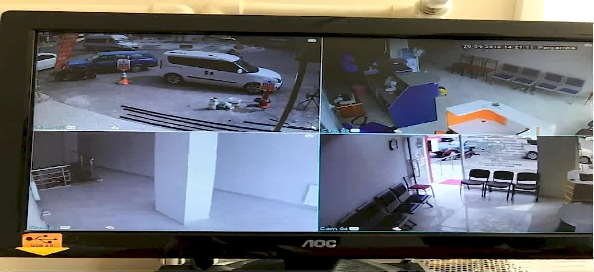 Tekirdağ-Kapaklı 4 adet AHD güvenlik kamerası