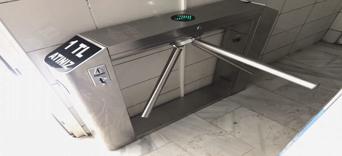 Kiptaş 2 Camii || WC Kapısına Turnike ve Kartlı Geçiş Sistemi