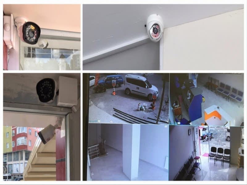 Tekirdağ-Kapaklı 4 adet AHD güvenlik kamerası montajımız